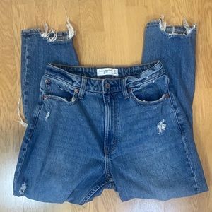Abercrombie & Fitch Curve Love High Rise Mom Jeans